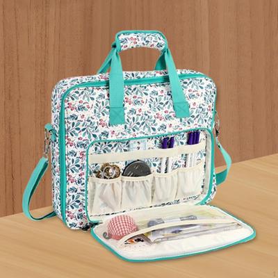 Bolsa de Proyecto de Bordado Almacenamiento de Suministros Elegante Portátil Organizador de Bolso de Herramientas