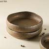 Coarse Pottery Dinner Plate Ceramic Steak Plate Pasta Dish Sushi Plates Dessert Bowl Fruit Plates Salad Bowl Snack Bowls Tray
