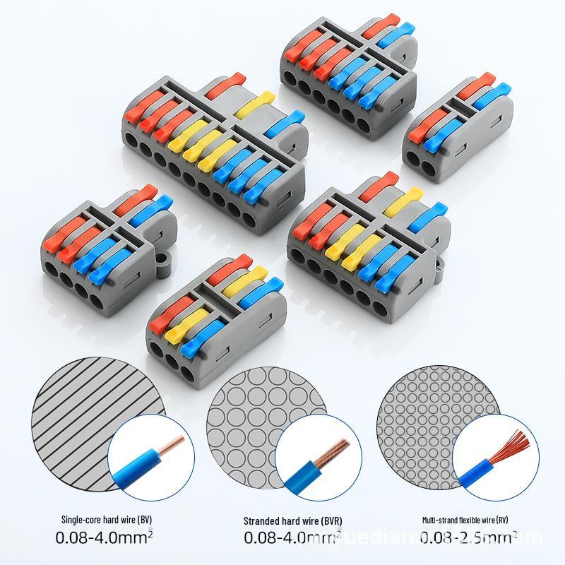 Bornier Mini Type PCT-2-2M/3M: Entrée-Sortie Double/Triple, DF-42/62: Double Entrée, Quadruple/Sextuple Sortie