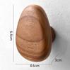 Solid Wood Hook Cabinet Handle Coat Hook Key Hooks Pebble Shaped Decorative Hooks Clothes Storage Rack Furniture Handles