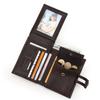Retro Crazy Horse Leather Men's Wallet Buckle RFID Anti Theft Brush