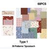 Stationery Retro Floral Pattern Background Collage Scrapbooking Card Scrapbook Material Paper
