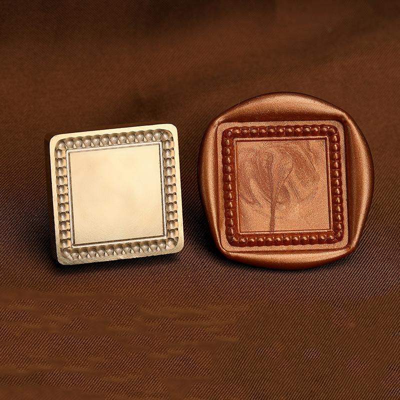 Matte Photo Frame Stamp Sealing Wax Stamp Head Fire Paint Lacquer Copper Seal Wax Stamp Heads Envelope Wedding Party Invitation