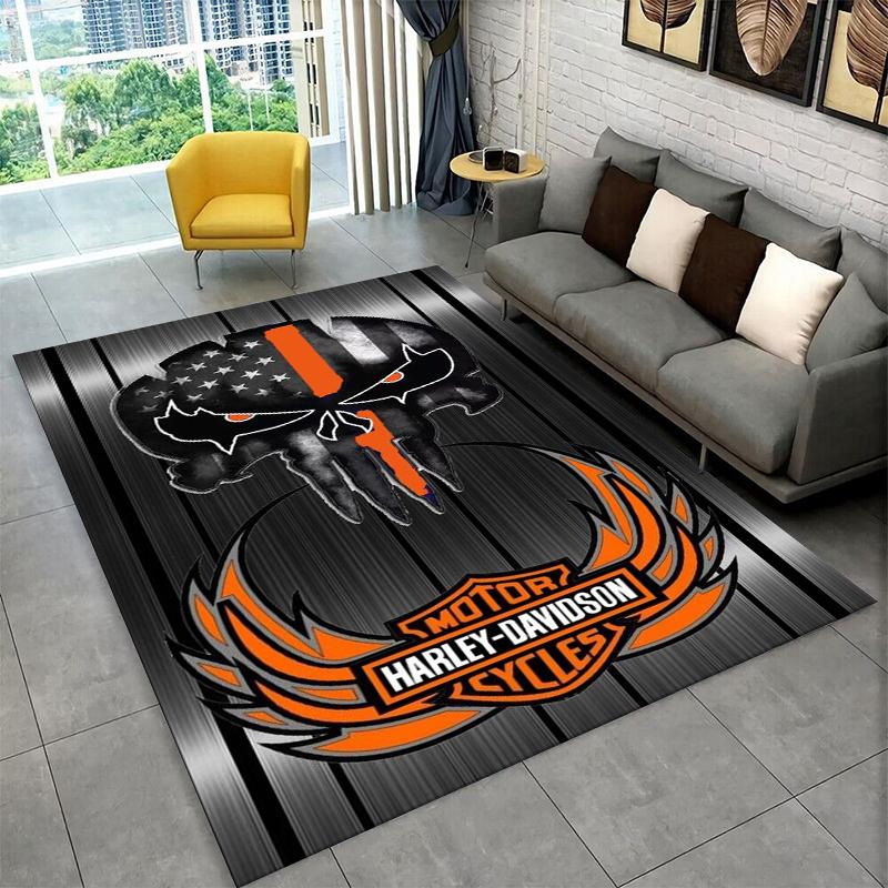 

Classic H-Harley Racing Moto Carpet Rug for Playroom Bedroom Living Room Sofa Home Decor,kid Game Area Rug Non-slip Floor Mat 40x60cm