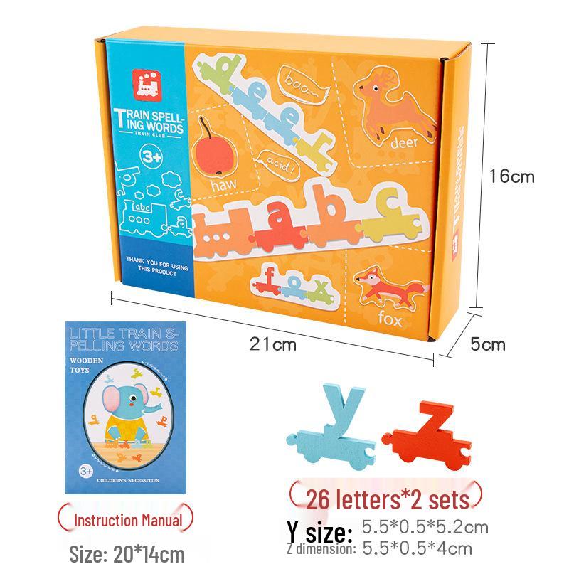 

Детский обучающий поезд: Игра с 26 буквами для составления слов