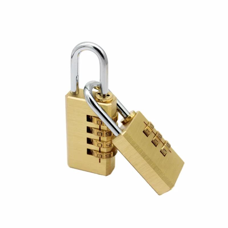 Password Padlock Package Copper Lock 3/4 Position Wheel Padlock Small Password Lock Cabinet Lock Head Manufacturer Direct Sales