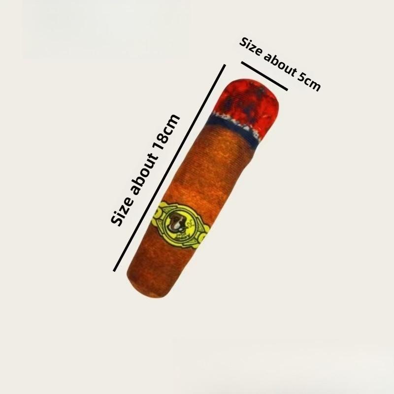 

Voice Emitting Cigarettes Pet Plush Toys Cigar Shaped Hip-hop Simulation Funny Teeth Grinding Domineering Cats and Dogs
