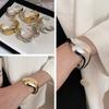 Western Style Exaggerated Bright Surface Bracelet Women Niche Design High-Grade Arm Bracelet Hand Jewelry Fashion Personalized Accessories