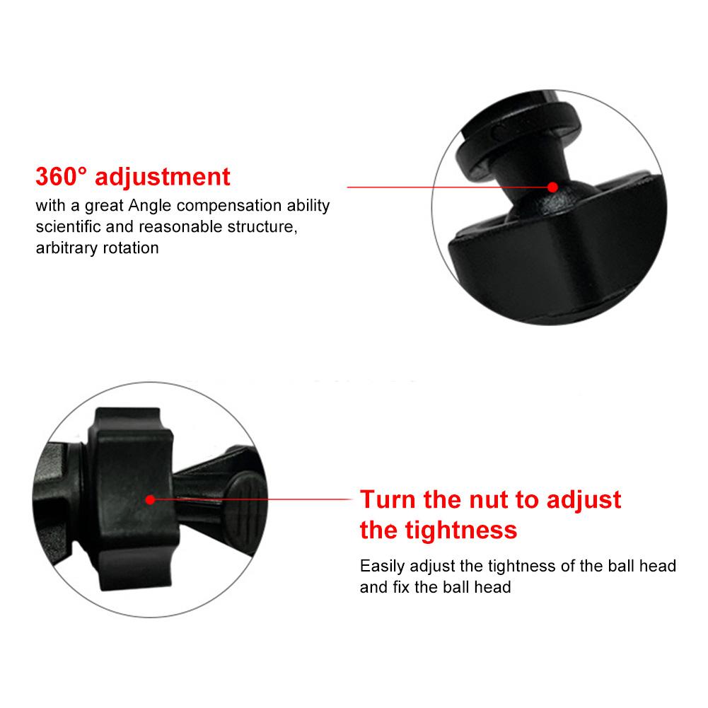 40mm Mini Glue Automobile Data Recorder Holder Small Adjustable Sticky Support (2Pcs)Single Buckle