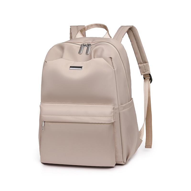 Casual Backpack Large Capacity Women's Casual Backpack Solid Color Simple Women's Bag