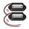 2pcs Truck Side Marker Lights 6 LED Bulbs 12V 24V For SUV Truck Trailer Van Tag Step Lamp Motorcycle Signal Lamp Universal