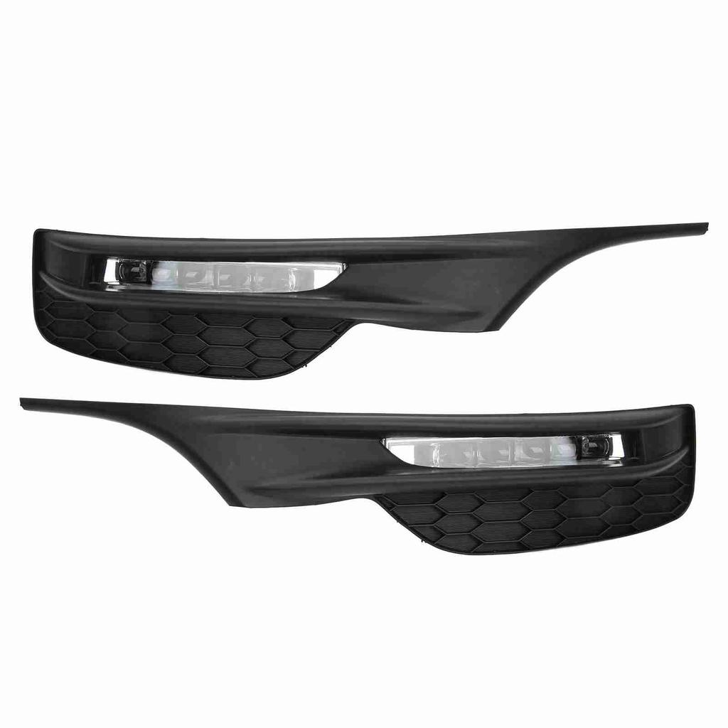 Front Bumper Fog Lights Set 33900T2AA21 with Frame for Accord Sedan 4Dr 2016‑2017