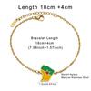 Reunion Guadeloupe Martinique French Guiana Enamel Dainty Chain Bracelet 304 Stainless Steel Patriotic Souvenir Wrist Jewelry