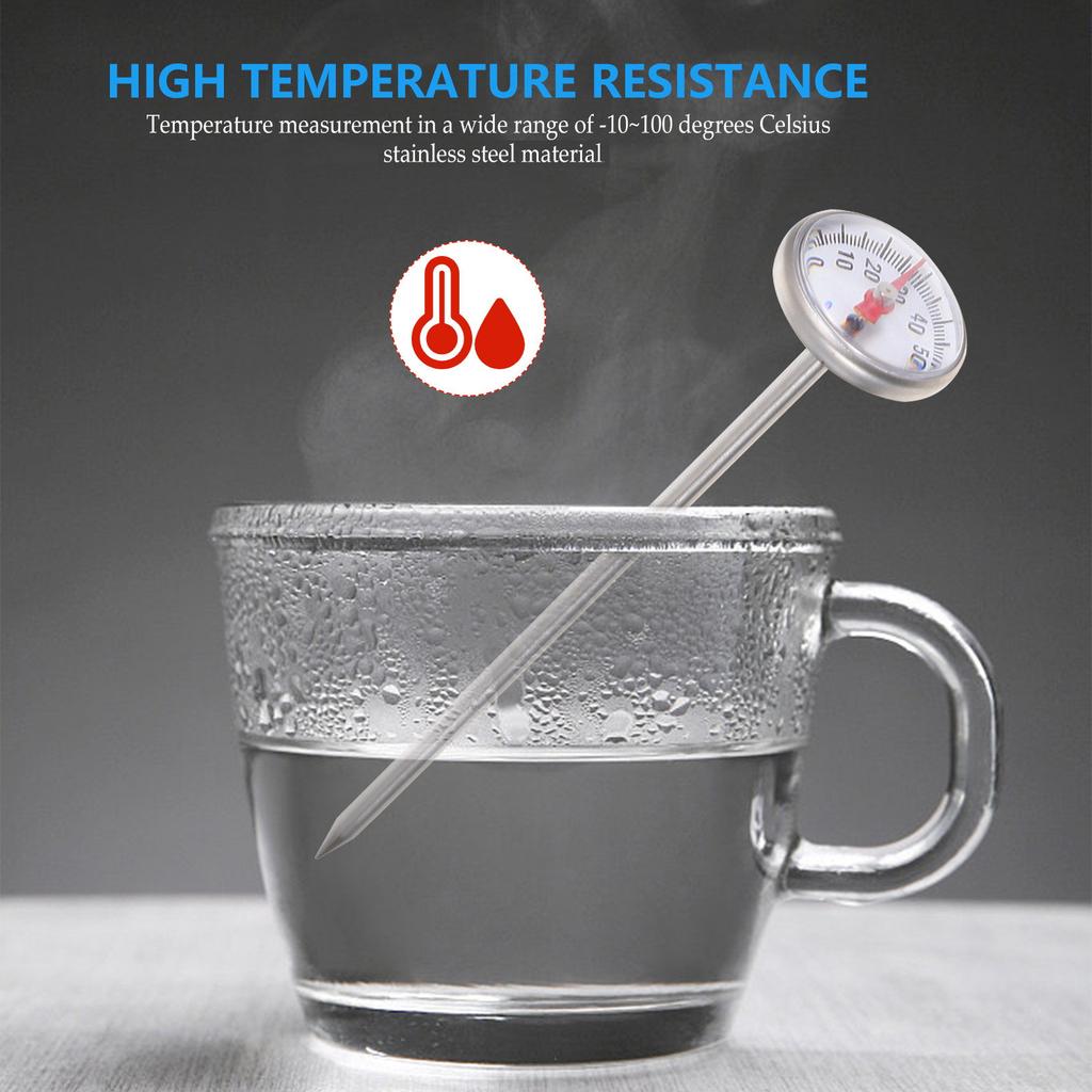 Stainless Steel Kitchen Thermometer Probe Food Cooking Coffee Milk Thermometer -10~100 Degrees Celsius Temperature Measurement