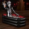 Halloween Party Decorations for Yard Inflatable Skull Ice Bucket, Pirate Skeleton Drink Cooler Party, Beverage Tub Summer Thickened PVC Portable