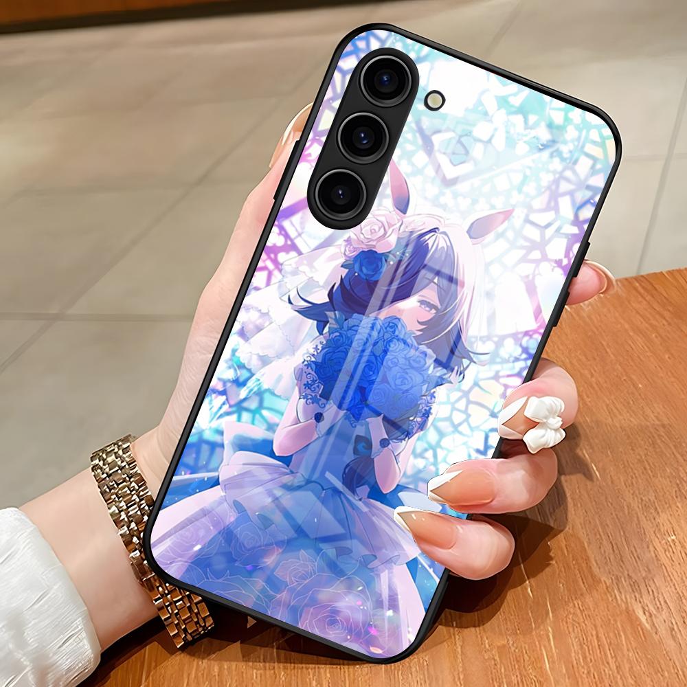 

Uma Musume Pretty Derby Phone Case For Samsung S26 S25 Edge Ultra S23 S22 S21 S20 Ultra Plus S24 Fe A54 A53 A25 Glass Cover Samsung S24 Plus