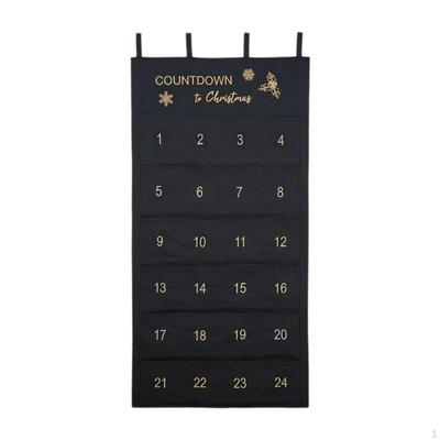 Jul Adventskalender Jul Hängande Påse Prydnad Förvaringspåse DIY Kreativ Väggdekor 24 Dagar