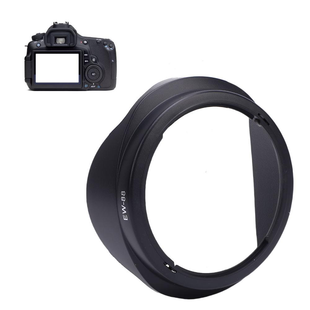 Black Camera Lens Hood Shade Plastic Bayonet Mount Lens Hood Durable Plastic Lens Hood Photography