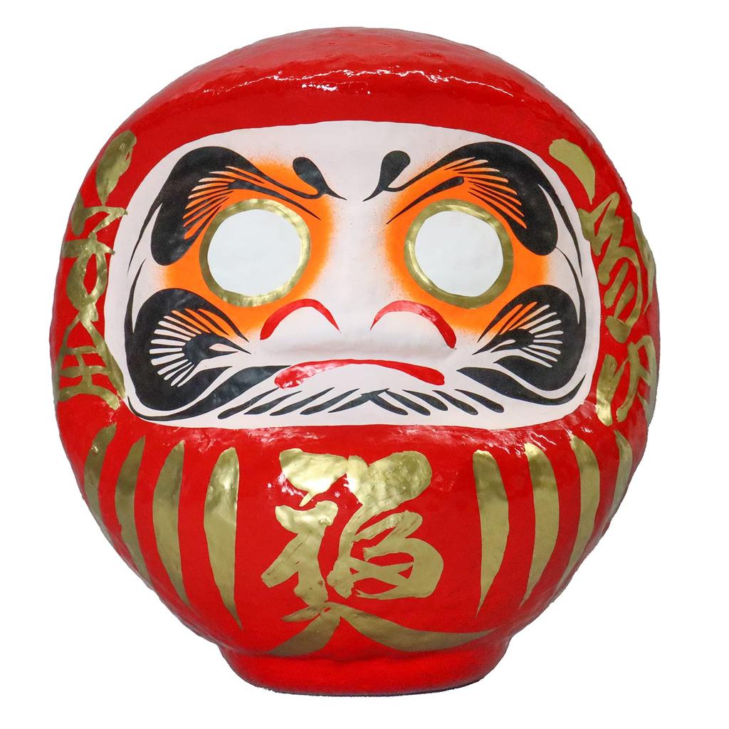 Castle Enterprise Size Red Japanese-Made Papier-Mache Daruma, 6,