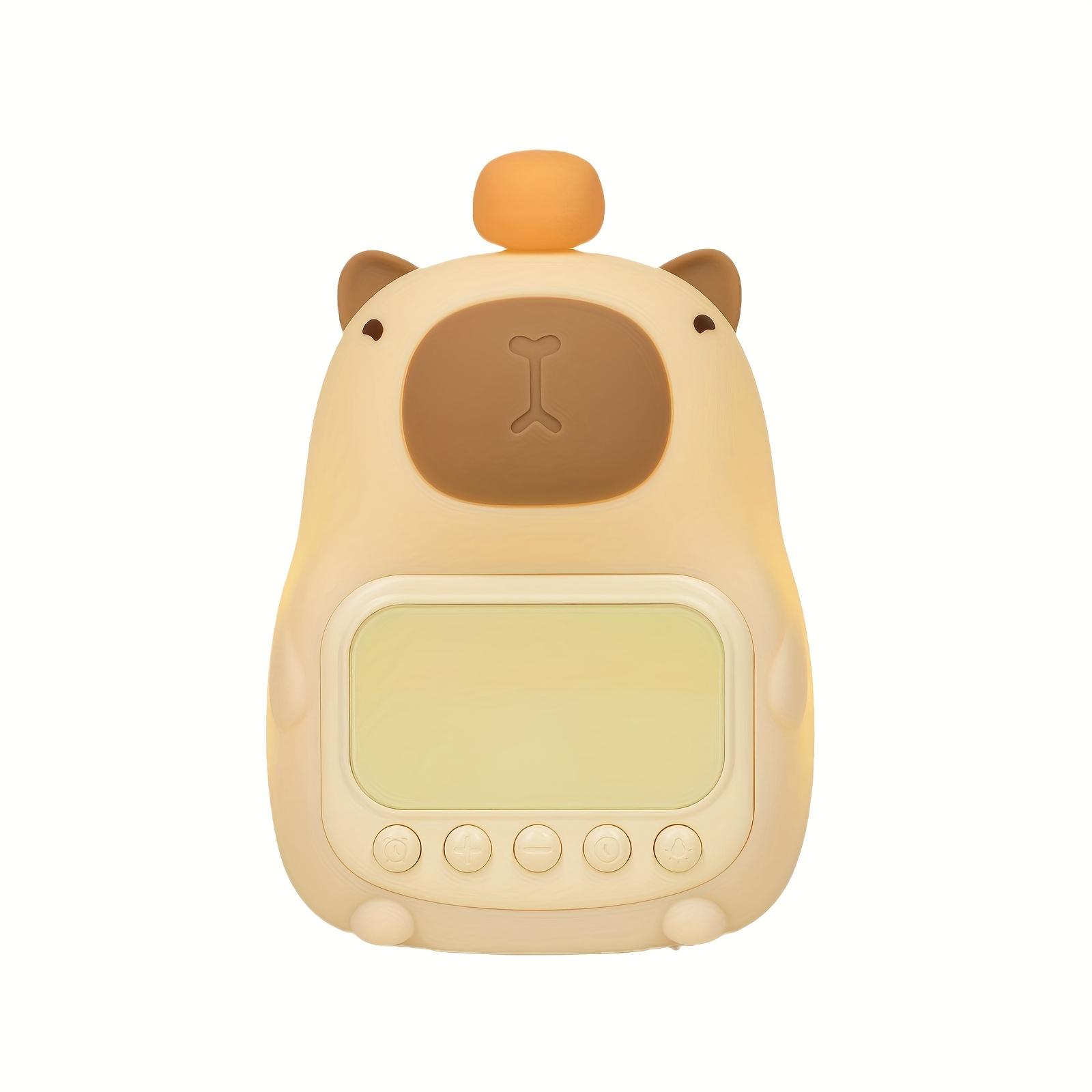 

1 шт. Милый светодиодный будильник в виде дельфина с ночником, двойной формат времени 12/24 часа, функция повтора, перезаряжаемый через USB. Идеально подходит для декора спальни и подарков 1pc