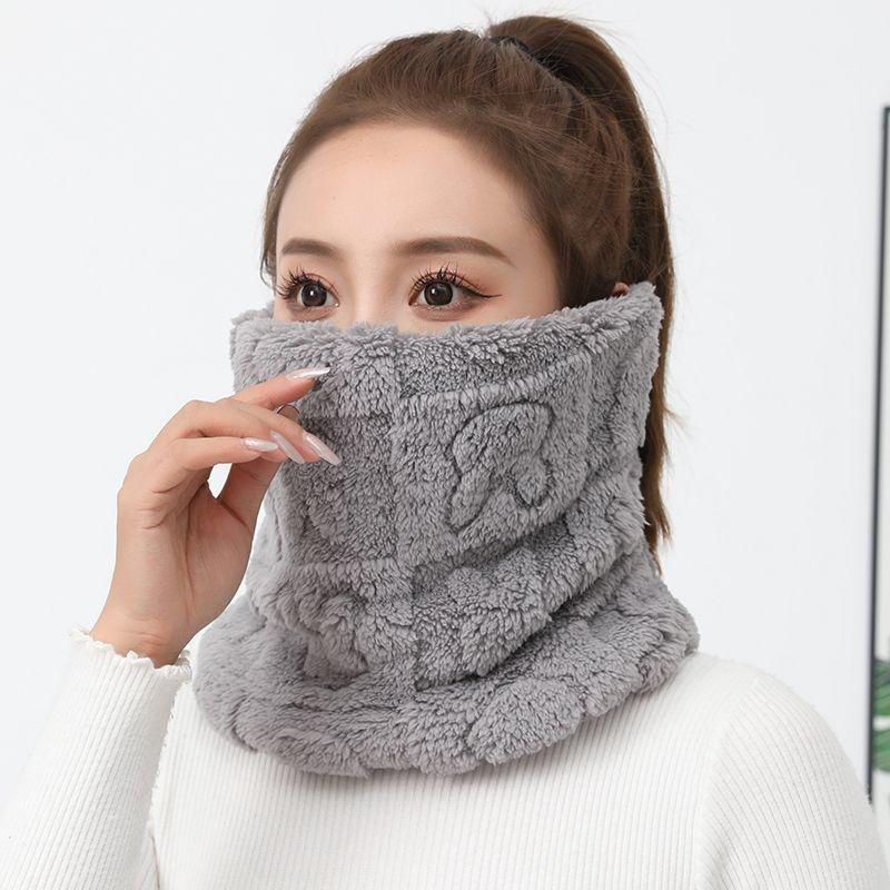 Winter Fleece Lined, Thickened, Warm, Cold-proof Face Mask, Outdoor Cycling Neck Warmer, Windproof,, Frostbite-proof, Face , Travel
