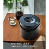 Yamazaki Tower Mosquito Coil Storage Pot, Round, Black, Approx. W17 x D17 x H14 cm (including lid