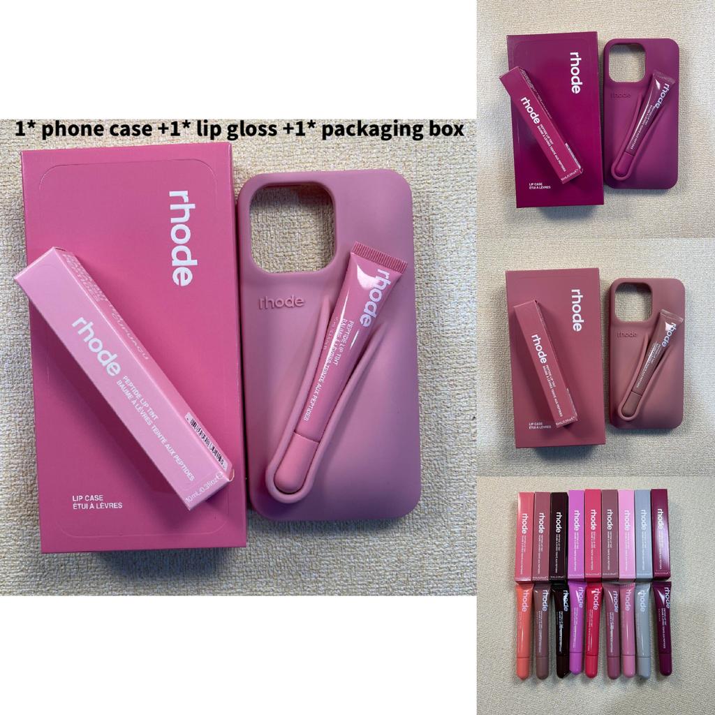 Rhode Lipgloss Silikon Handyhülle Für Iphone 14 Plus Mit Stoßfestigkeit