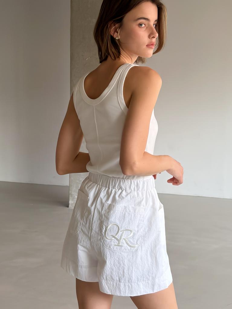 Kelidu Logo Comfort Shorts_White
