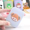Portable Cartoon Pocket Travel Small Massage Hair Brush Mini Pocket Mirror Folding Comb For Women Girls Cute Styling Tools