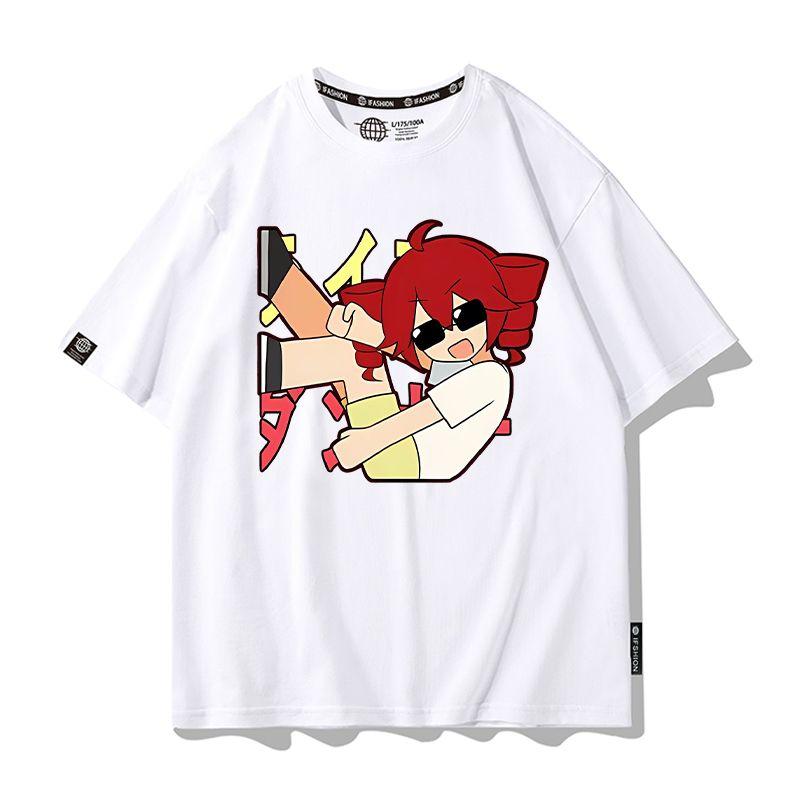 2026 New Anime Kasane Teto Cosplay Printed Short Sleeves TShirt Casual Tee Fashion Shirts Versatile in Summer Birthday Gifts