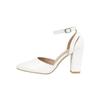 Modă Femei Pantofi Noi Piele Moale Albă Tocuri Înalte Fundiță Drăguță Elegante Sexy Pantofi cu Decupaje la Vârf Ascuțite pentru Petrecere Nuntă Banchet