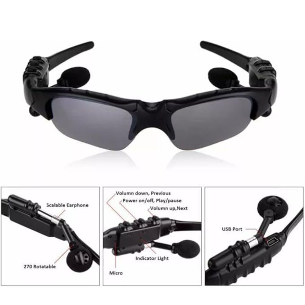 Stylish Design Smart Glasses Bluetooth-compatible Headphones Audio Sunglasses Music Listening