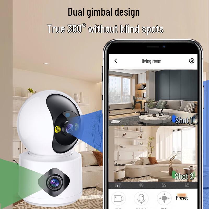 Newman Smart AI 360° PTZ Home Security Camera CN plug (adapter included)