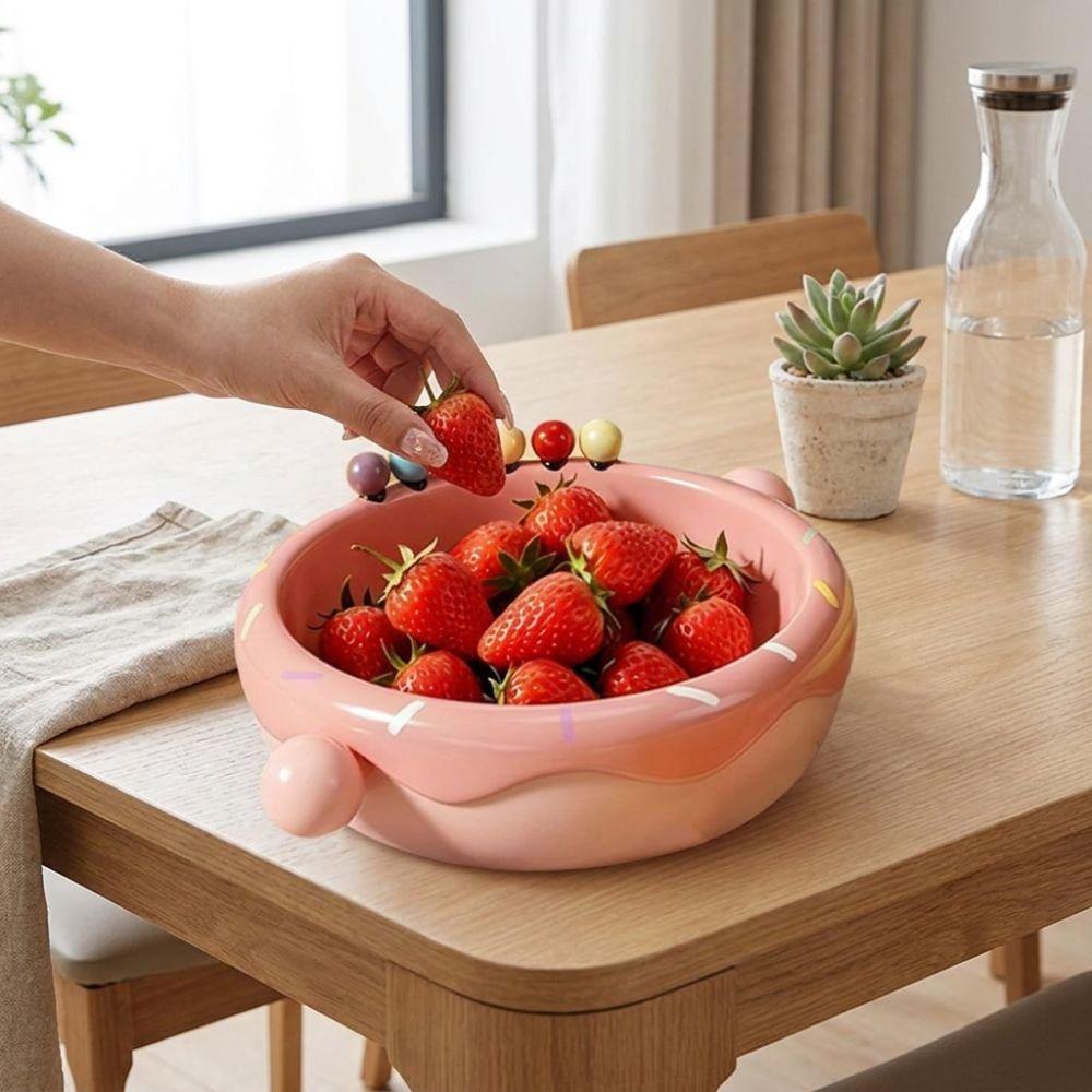 Plastic Fruit Serveerschaal Grote Capaciteit Snack Opbergbakje Woonkamer