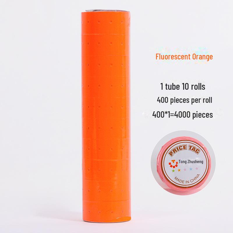 White Self-Adhesive Price Label Stickers for Supermarket Coding