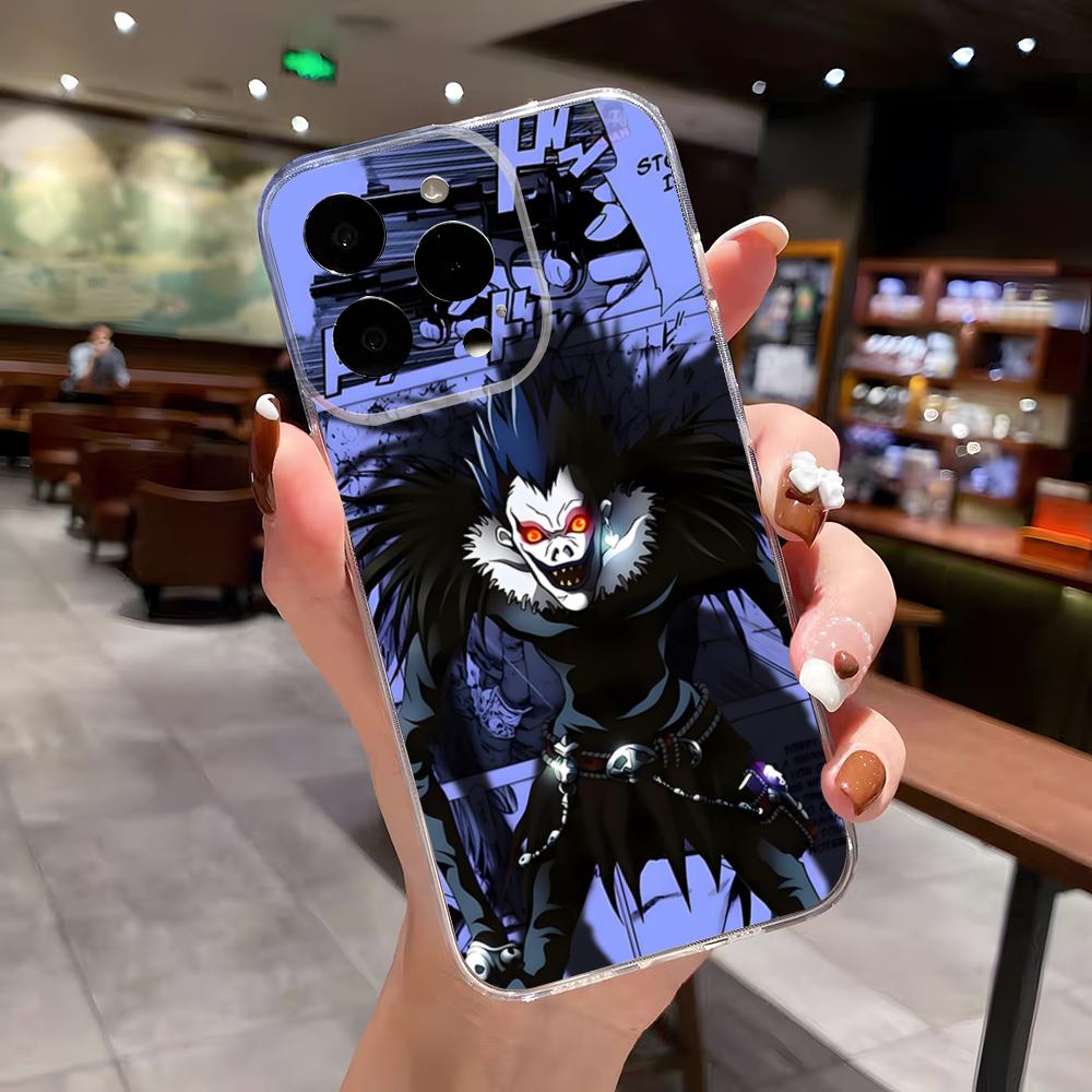 Death Note Yagami Light L Lawliet Phone Case For IPhone 17 Air 16 E 15 14 13 12 Mini 11 Pro Max Anti Transparent Drop Cover