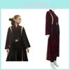 Star Wars Prequel 1 Padme Amidala's Ghostly Threat Velvet Cosplay Costume