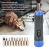 Digital Torque Driver, 0.2~1.2 N.m Preset Torque Driver, 1/4-inch Drive Torque Wrench Driver, with 10 Bits, Adjustable for Maintenance and Motorcycle