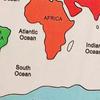 Wooden Jigsaw Puzzle Colorful Continent Educational Children Geography
