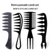 3/4Pcs Styling Comb Set For Men Hair Styling - Wide Tooth Comb Hair Pick Texture Comb Slicked-back Undercut Anti Static Comb