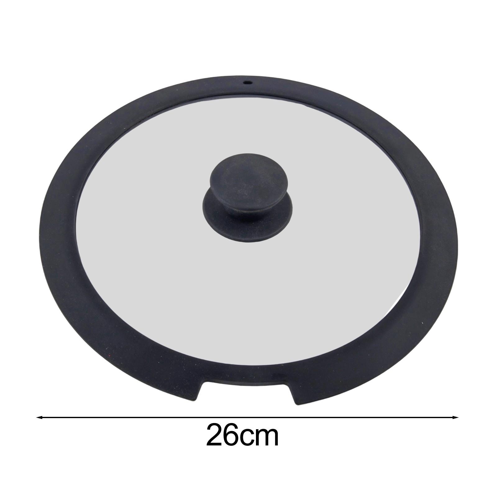 

Гладкие черно-белые силиконовые крышки, доступные в диапазоне размеров от 18 см до 26 см