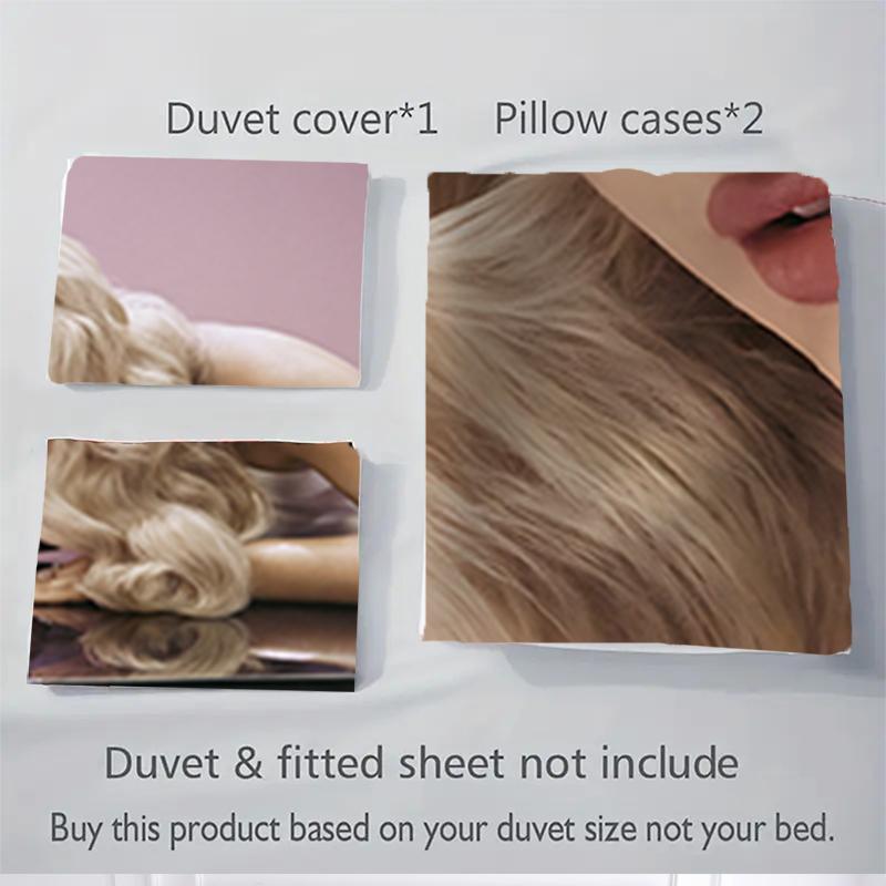 3Pcs Blonde Woman Piano Bedding Sets For All Sizes New 3D Printed Bed Cover Comforter Duvet Cover Pillowcase Bedroom Decoration