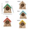 Handgefertigtes Holz-Vogelhaus Belüftung Hängender Vogelfutterspender Brutkasten Papageienzucht