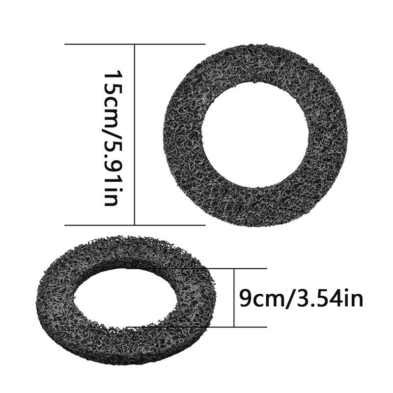 15cm Wheel Hub Brush Cleaning Rotor Wheel Hub Grinder Rust Grinding / Cleaning Rotor / Rim Surface for Cordless/ Air Drill