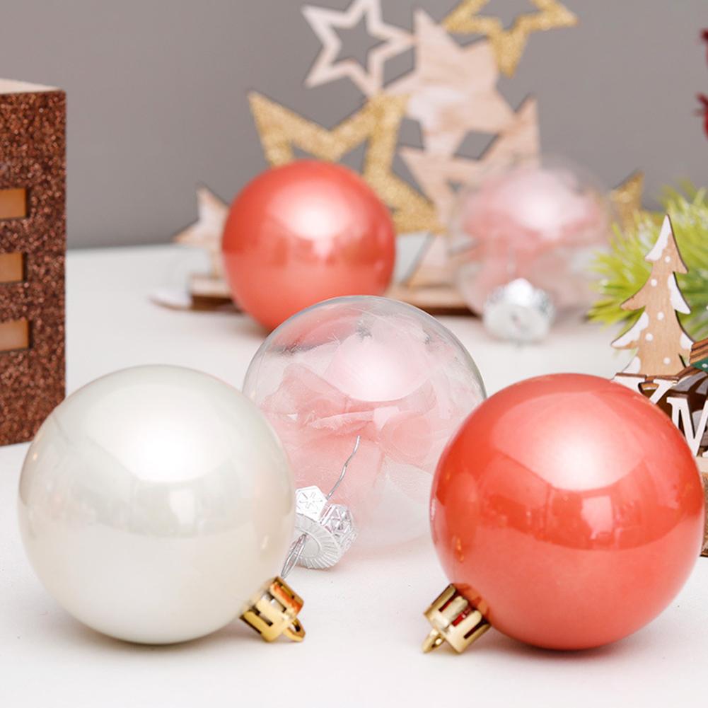 30pcs 6cm Christmas Balls Shatterproof Plastic Hanging Ball Christmas Ball Set Christmas Ball Assorted Xmas Tree Decorations