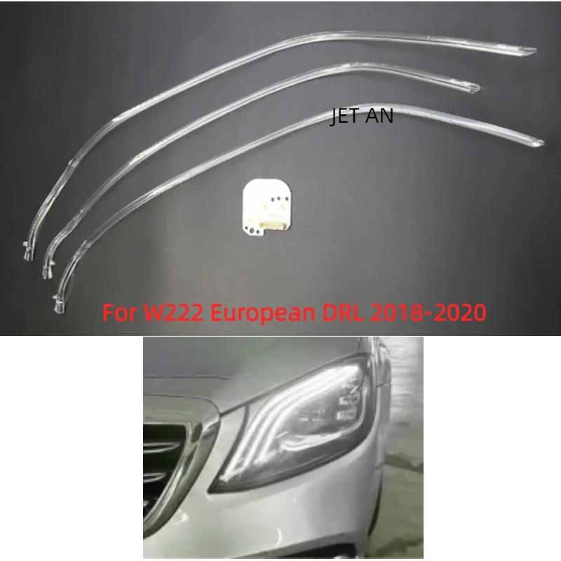 LED DRL Angel Eye Chip Ballast ForMercedes-Benz S-Class W222 2018 an Version White Light DaytimeRunning Light Mo