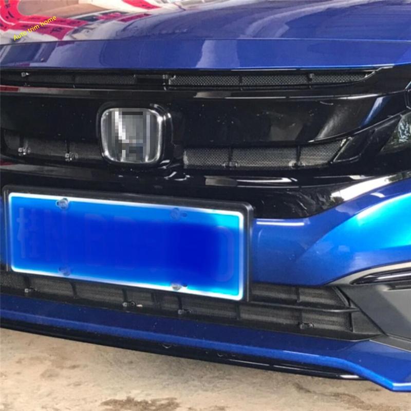 Metal Front Grille ect Net Screening ert Mesh Decoration Protector Cover Trim Fit For Honda Civic 10th 2016 -