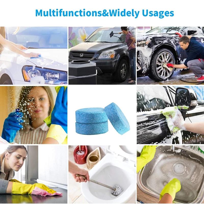 Solid Cleaner Car Windscreen Wiper Tablets Glass Toilet Cleaning Effervescent Tablets Car Windshield Cleaner Car Accessories