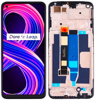 LCD Display + Touchscreen OPPO REALME 8 5G RMX3241 (Refurbished) Black Frame