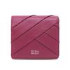 Bi-fold Box Wallet Labyrinth Purse 35-3056 Dark Pink